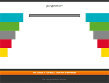 Tablet Screenshot of glorypro.com